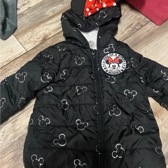 Disney Black Minnie Mouse Kids Jacket - Picture 1 of 1